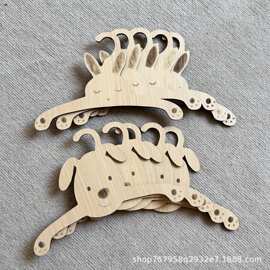 跨境新款木制宠物衣柜衣架DIY创意野生动物宠物装饰收纳架配件批