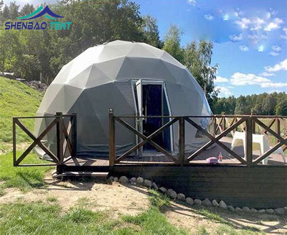 可定制雪地保暖民宿景区露营星空房 营地蒙古包民宿球形帐篷酒店