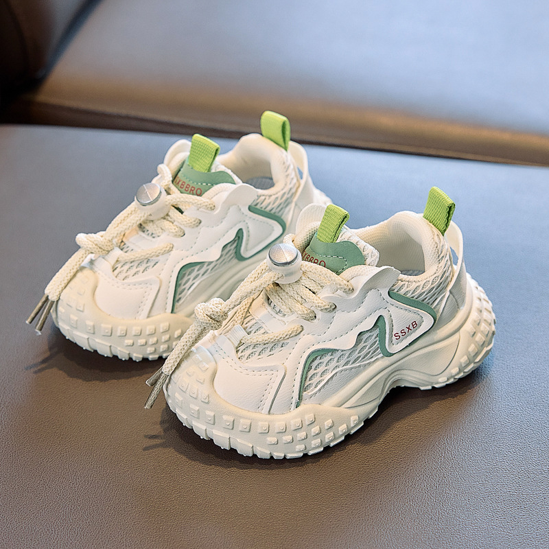 Zapatos infantiles respirables con suela de neumático de malla suave antipatada zapatos deportivos para niños, zapatos de moda para niños