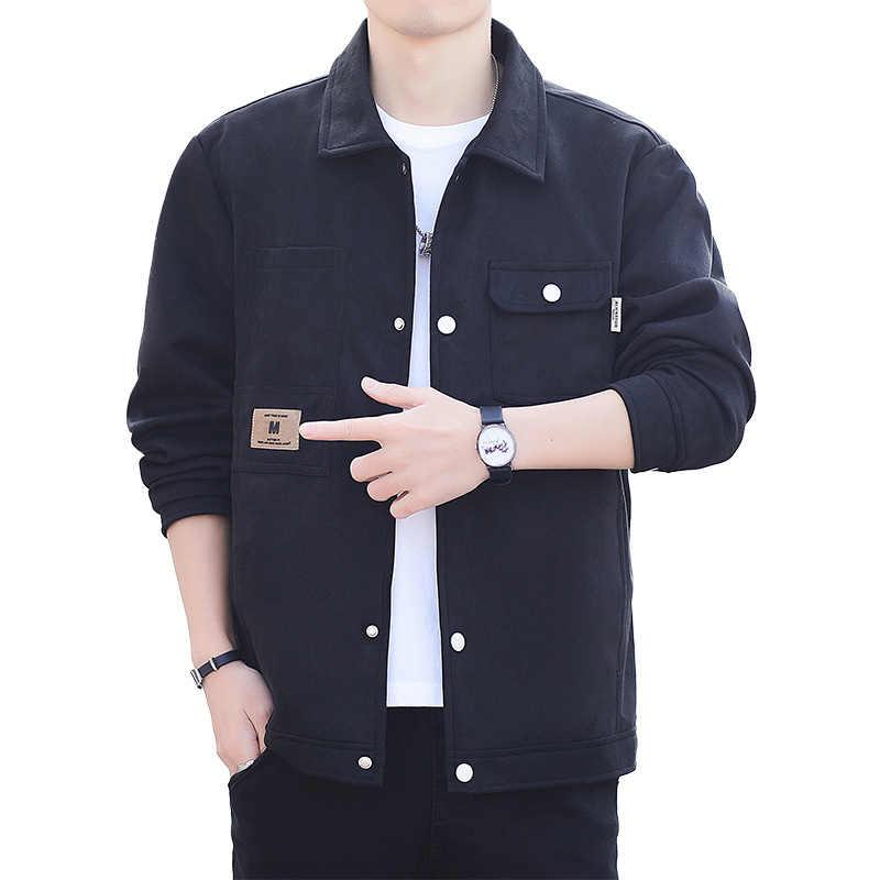 2024 nuevo abrigo de primavera y otoño relajado estilo coreano moda moda hombre guapo ropa de moda chaqueta superior