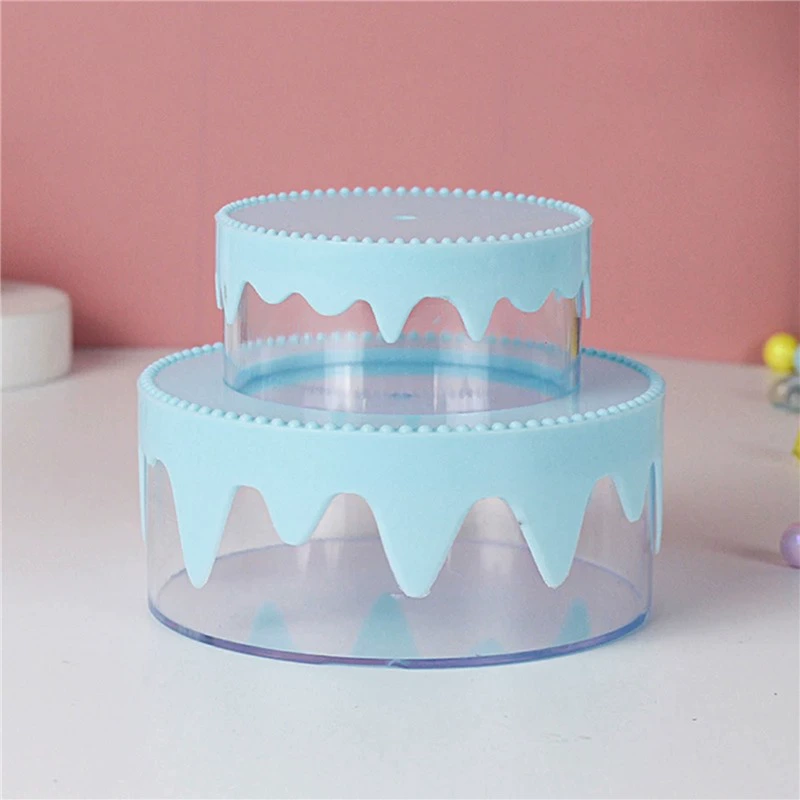 Двухслойная коробка для кремового торта, материал для коробки с кремовым клеем, аксессуары для коробки, упаковка для хранения украшений ручной работы