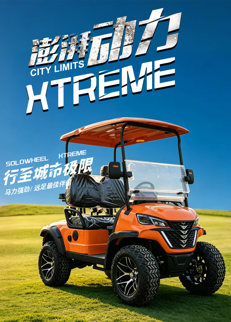 New cross-border foreign trade golf cart, scenic area sightseeing vehicle, suitable for connecting to 2-8 passenger golf carts in guesthouses and hotels