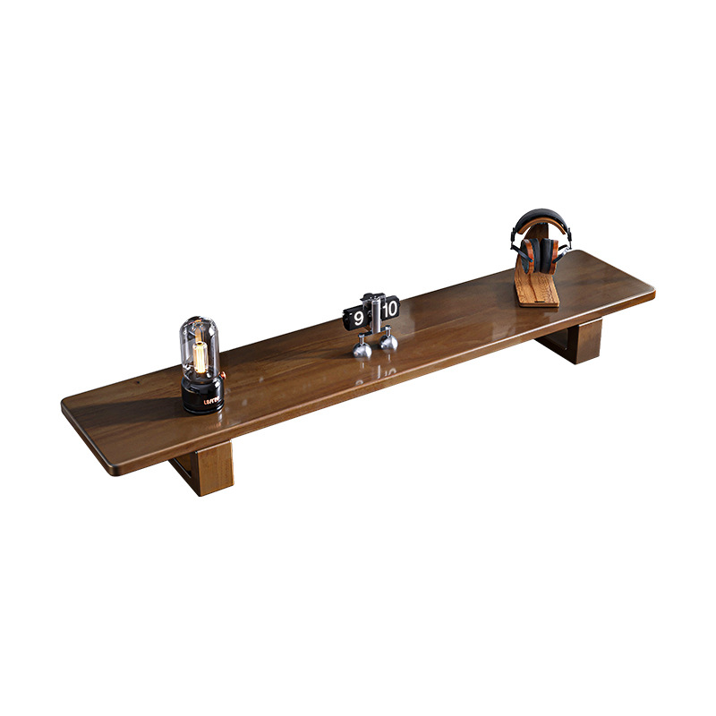 Madera sólida de escritorio monitor de computadora de elevación estante de escritorio de oficina estante de almacenamiento de escritorio doméstico estante de soporte alto