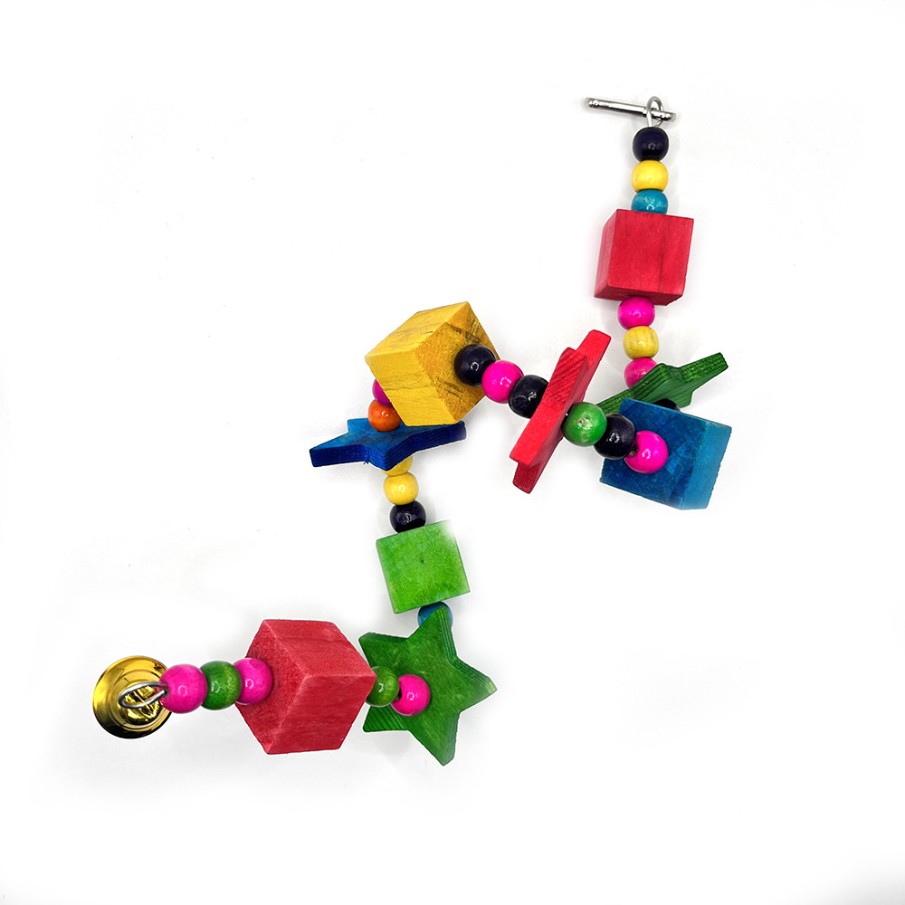 Juguetes de columpio de loro, juguetes de escalada giratorios de color de aves, perchas de aves, suministros de garras, accesorios de decoración de jaulas de pájaros