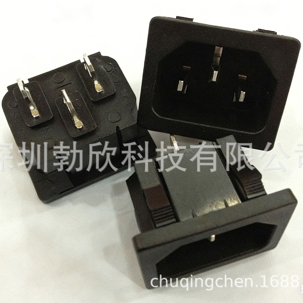 供应AC电源插座 公座 品字座插座DB-14-A01 全铜 CCC VDE UL