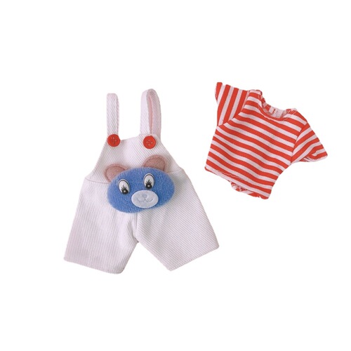 6 points baby clothes bjd fat body 30 cm doll sleep doll clothes change Korean skirt suit accessories