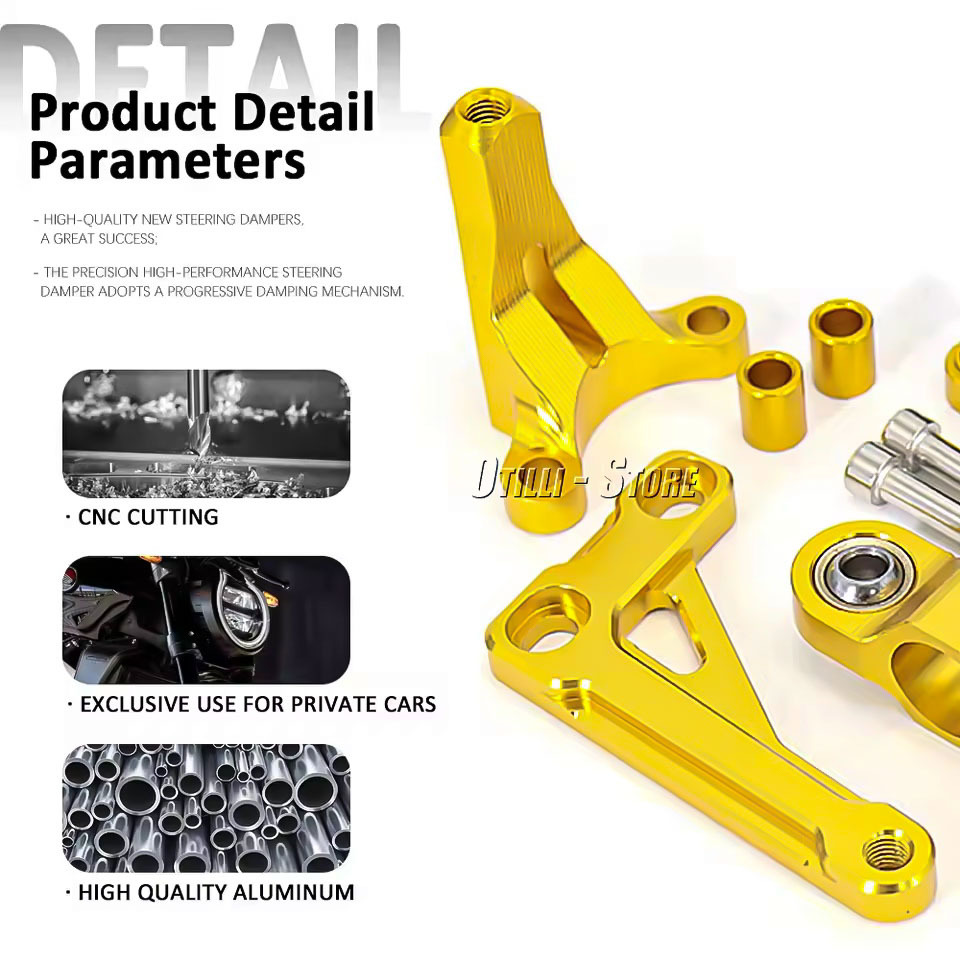 Applicable to Honda CB1000R 2018-2023 steering stability shock absorption titanium ruler damper motorcycle accessories
