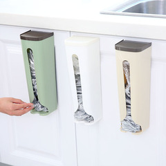 Extract garbage bag storage box wall-mounted plastic bag organizer box supermarket shopping bag storage rack