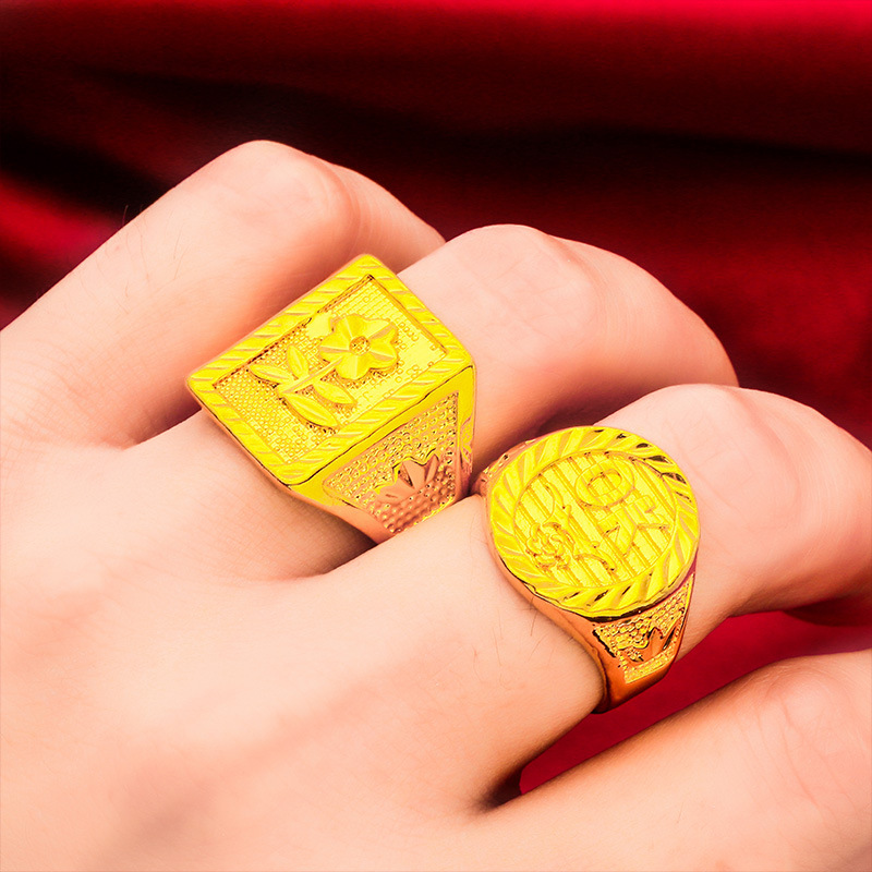 Bijoux unisexes Bague en or tendance Bijoux ouverture bague OK_voghion.com