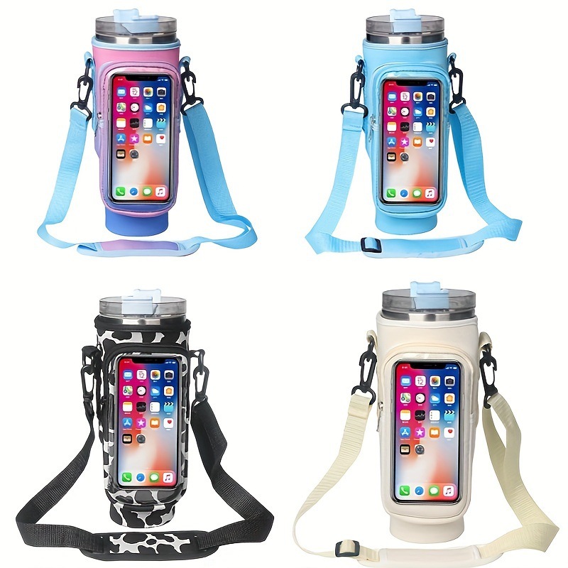 Home & Garden Spot neoprene 40OZ handle ice cup beverage water cup beer car insulation portable bottle set cup bag_voghion.com