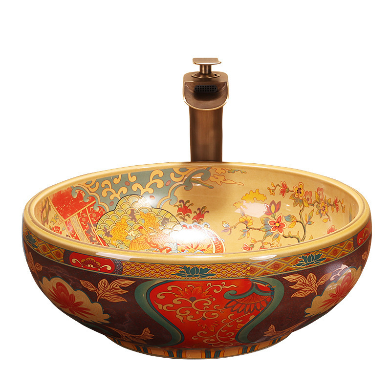 Basin Washbasin Bathroom Washbasin American Style Countertop Ceramic Basin Retro Bathroom Basin American Design Washbasin Basin Washbasin Bathroom Washbasin American Style Countertop Ceramic Basin Retro Bathroom Basin American Design Washbasin