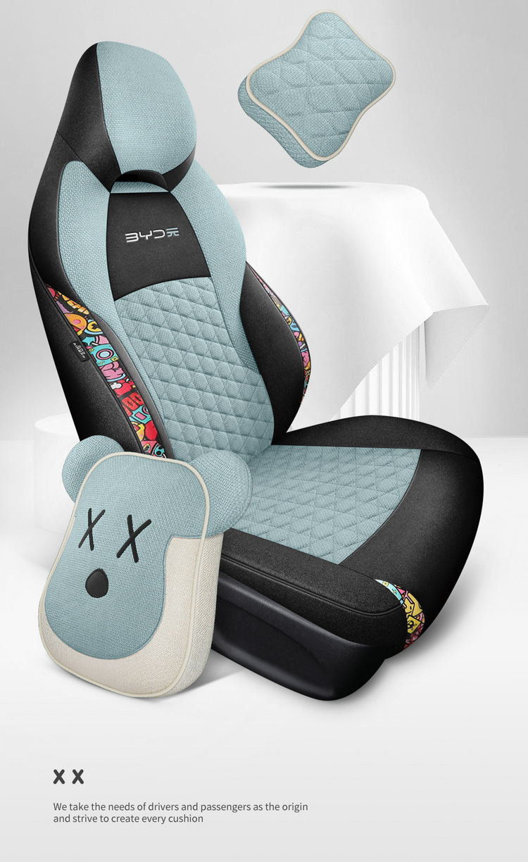 BYD yuan plus seat cover fully surrounded linen fabric seat cover special car seat cushion for all seasons