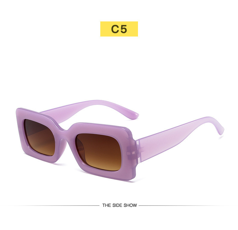 New Fashion Net red sunglasses women Retro Square small frame cross-border sunglasses personalized colorful hip-hop glasses wholesale_voghion.com