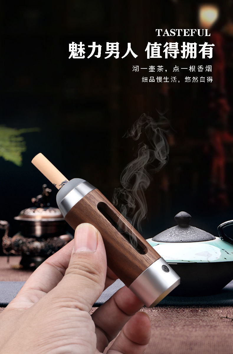 商品详情图_懒人烟嘴车载烟灰缸打火机不掉烟灰神器烟套高颜值点