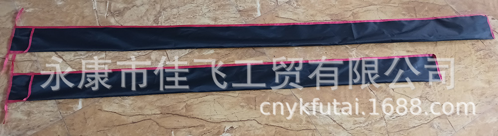 210D钓鱼杆收纳袋超长绑绳口袋棒球棍袋防尘袋天幕杆包装袋按需做