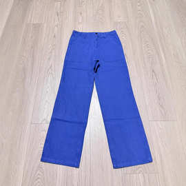 自主 baggy版型通勤直筒阔腿牛仔裤蓝色法工裤 vintage cleanfit