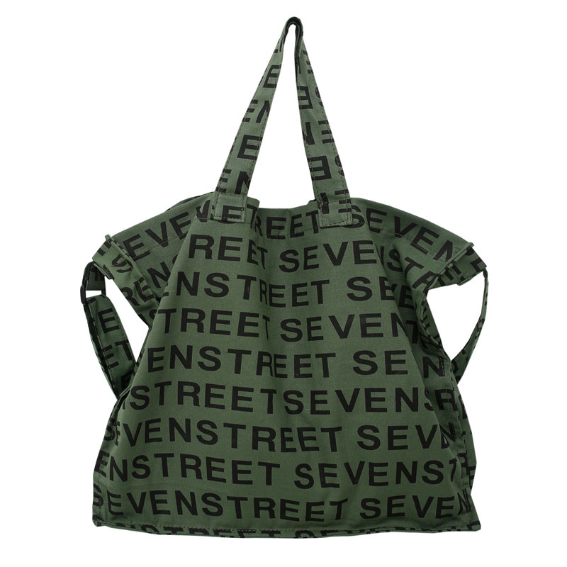 Bolso Tote de lona de gran capacidad para mujer 2024 nuevo bolso de hombro de estilo occidental de moda casual bolso de mensajero portátil de todo fósforo marea