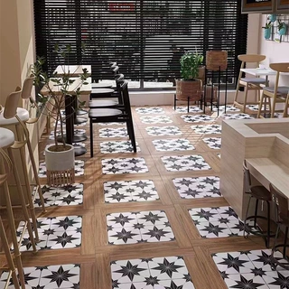 艺术花砖 原木全瓷花片瓷砖600×60咖啡厅餐厅用瓷砖批发北欧花砖