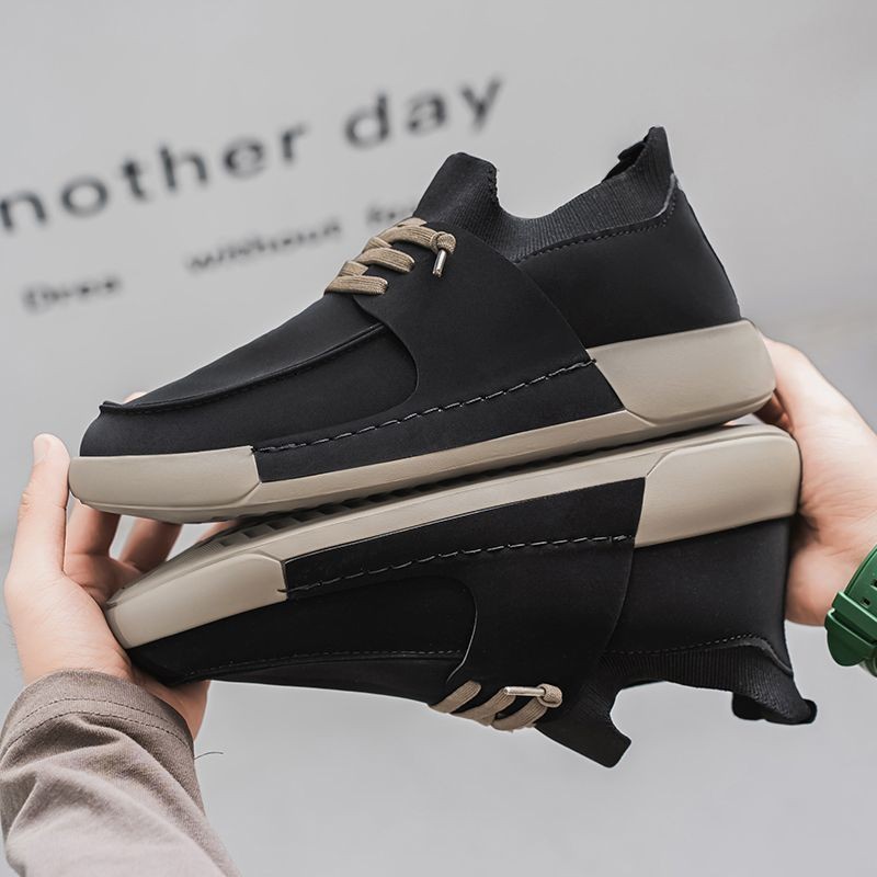 2026 nuevos zapatos casuales de hombre ligeros con un solo pie zapatos de conducción de hombre cómodos zapatos de moda al por mayor image 3