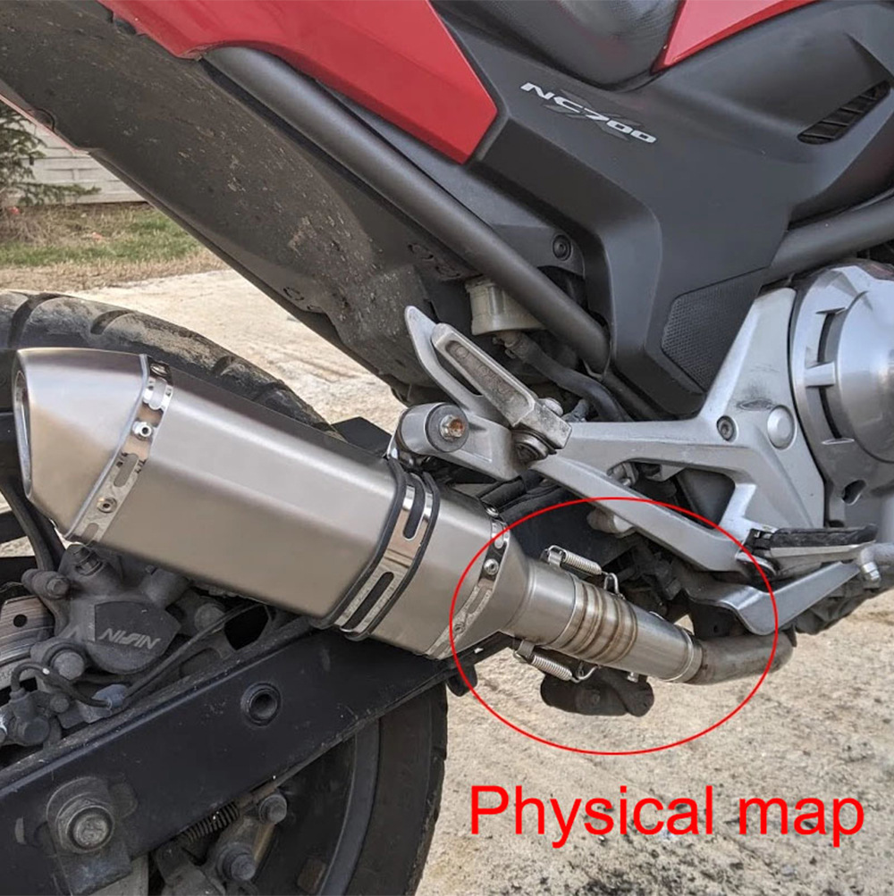 Applicable to Honda NC750X modified front exhaust NC700S Jimura R77 carbon fiber exhaust 2012-2021