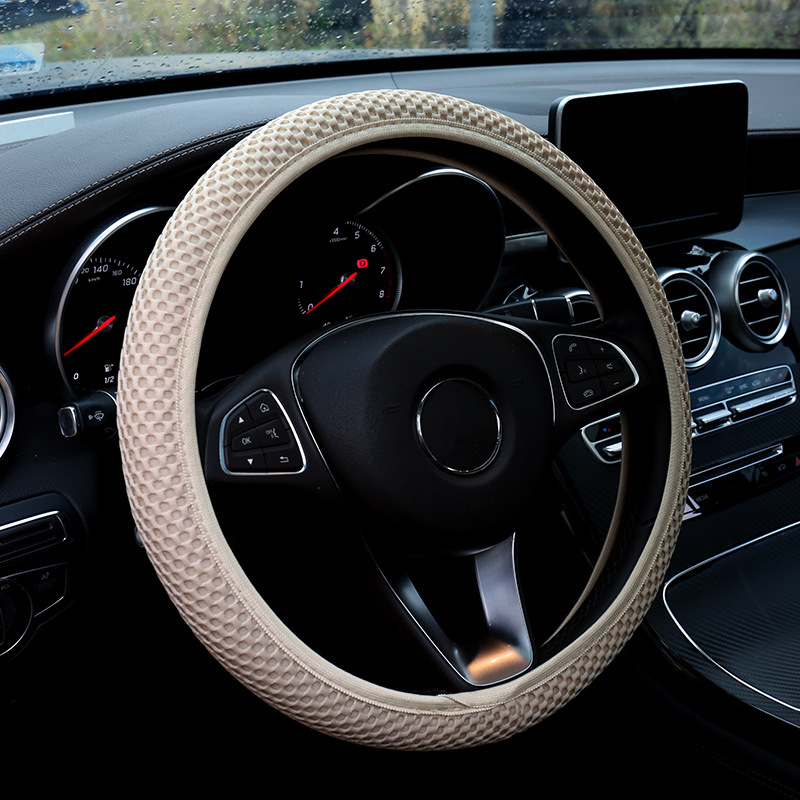 Universal Car Steering Wheel Cover Sandwich Mesh Elastic