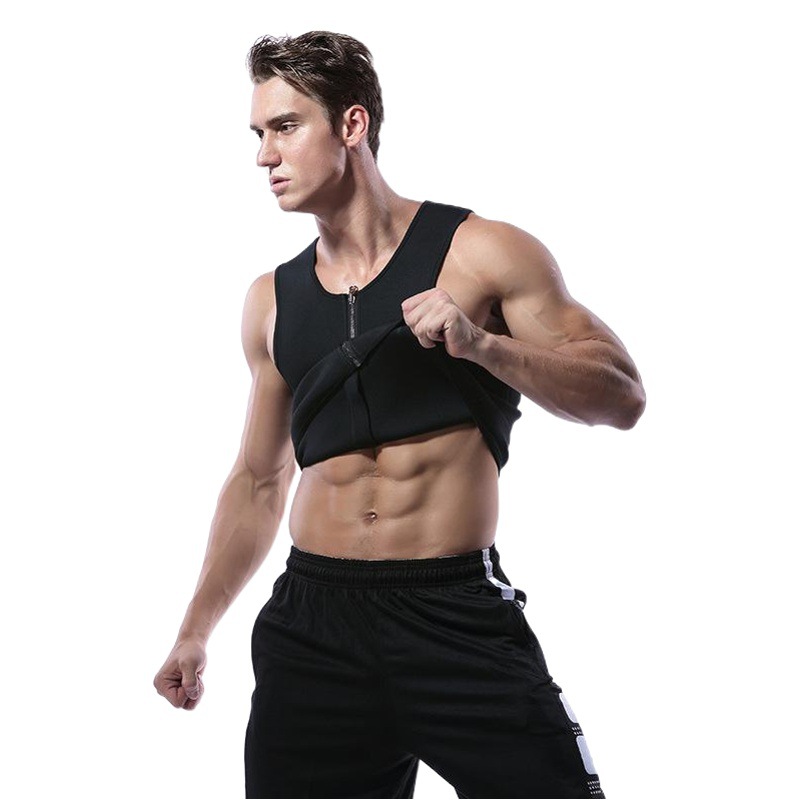Hombres europeos y americanos chaleco corsé cintura fitness sudor traje vientre contrayendo sudor Chaleco de gran tamaño sudor corsé