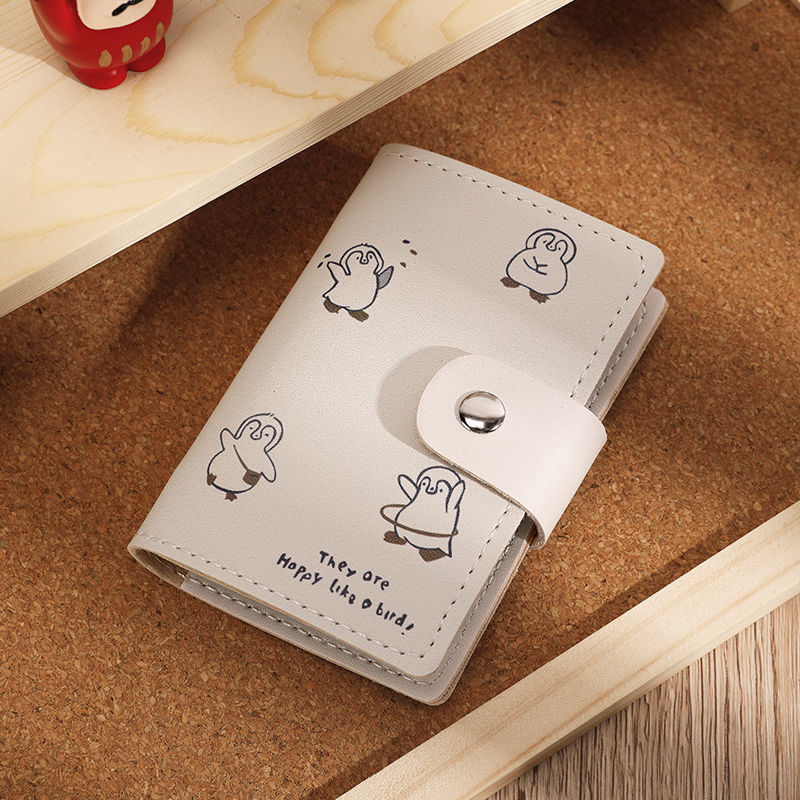 Bolsa de tarjetas para mujeres compacta multi-tarjeta de gran capacidad licencia de conducir licencia de conducir personalidad encantadora bolsa de cambio bolsa al por mayor