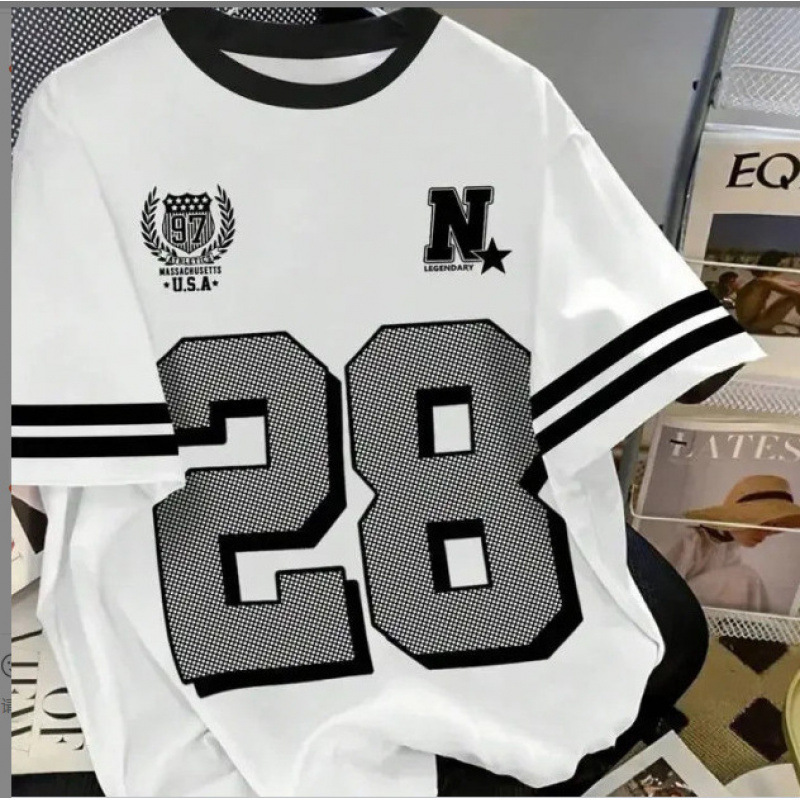 2026 American-Style Cross-Border High Street Casual Sports Baseball Collar Color-Block Short-Sleeve Shirt for Men and Women, Summer Loose Print Half-Sleeve 2026 American-Style Cross-Border High Street Casual Sports Baseball Collar Color-Block Short-Sleeve Shirt for Men and Women, Summer Loose Print Half-Sleeve