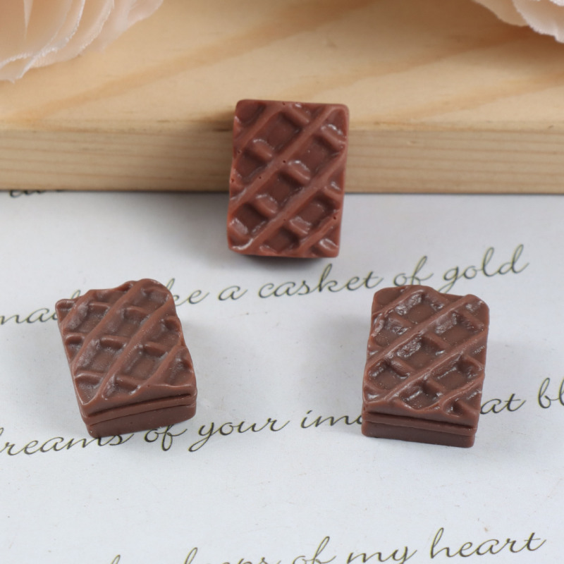 樹脂シミュレーションコーヒー色チョコレート diy 冷蔵庫マグネットウォーターカップステッカーキーホルダーヘアピンマイクロ風景装飾装飾品|undefined