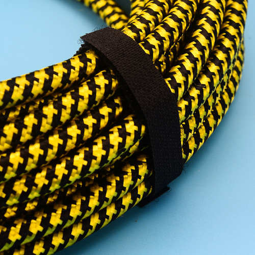 Guitar cable black leather high-end electric speaker audio cable bass popular electric guitar universal guitar braided wire