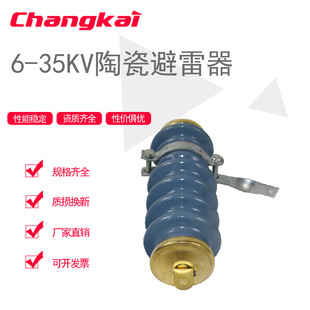 Y5WS-17/50FT blue white new ceramic zinc oxide lightning arrester 10kv high voltage maintenance free lightning arrester
