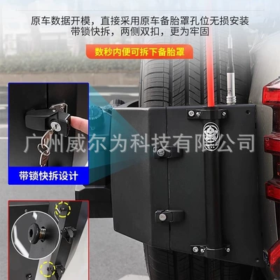Spare wheel cover | platform antenna decoration accessories