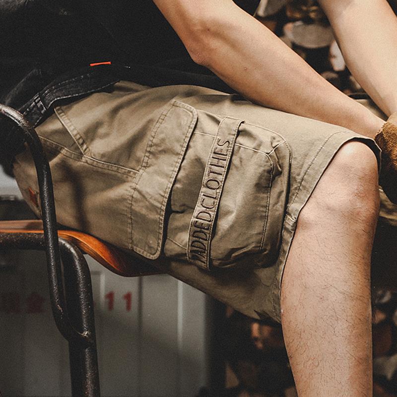 American Heavyweight Retro Cargo Shorts Men's Summer 2025 New Ins Trendy Large Size Casual Trousers for Men