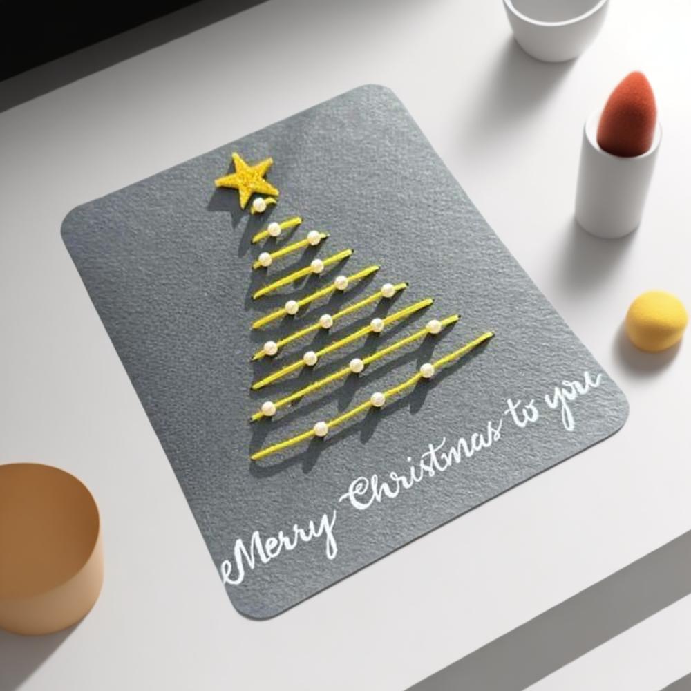 [자수 축하 카드] 크리스마스 트리 스타일 5