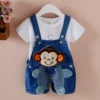 Suspenders, cartoon shorts
