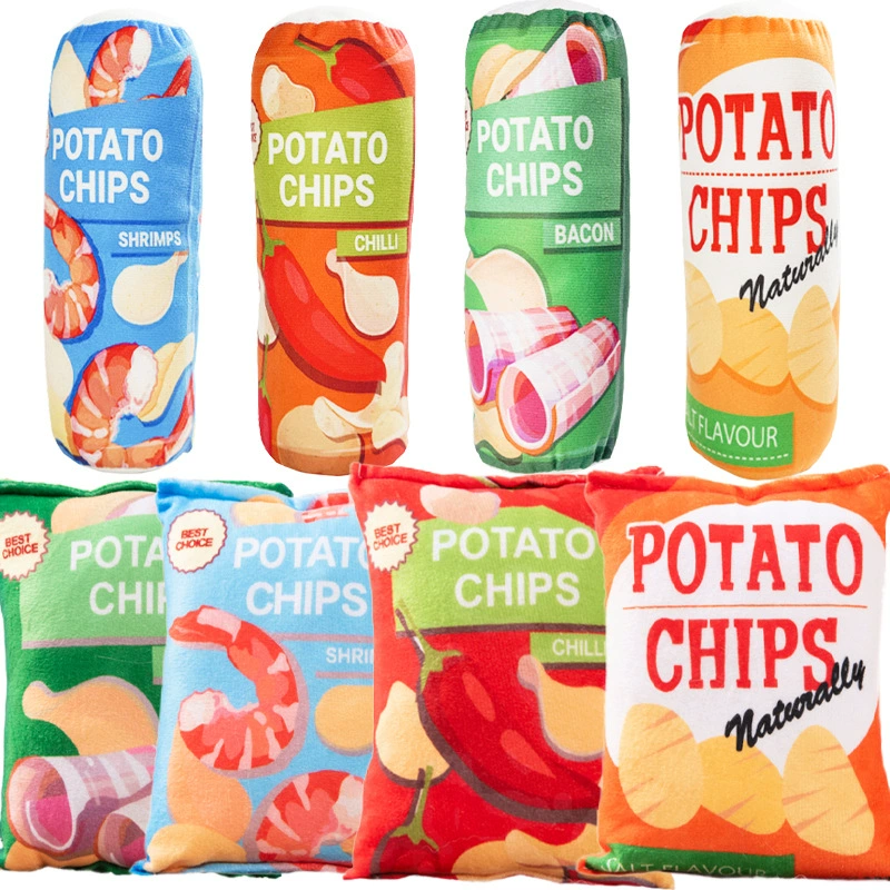 Плюшевая симулированная бумага-звук картофельных чипсов Домашние животные-звуки игрушка собака игрушка собака игрушка Тедди маленькая собака собака-пса-пса