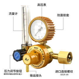 氩气表减压阀节能防震双管减压器单流量计731L压力表氩弧焊随之行