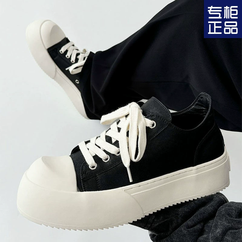 2025 новые кроссовки мужские американские дикие повседневные продвинутые холст толстые подошвы большие туфли нишевые туфли