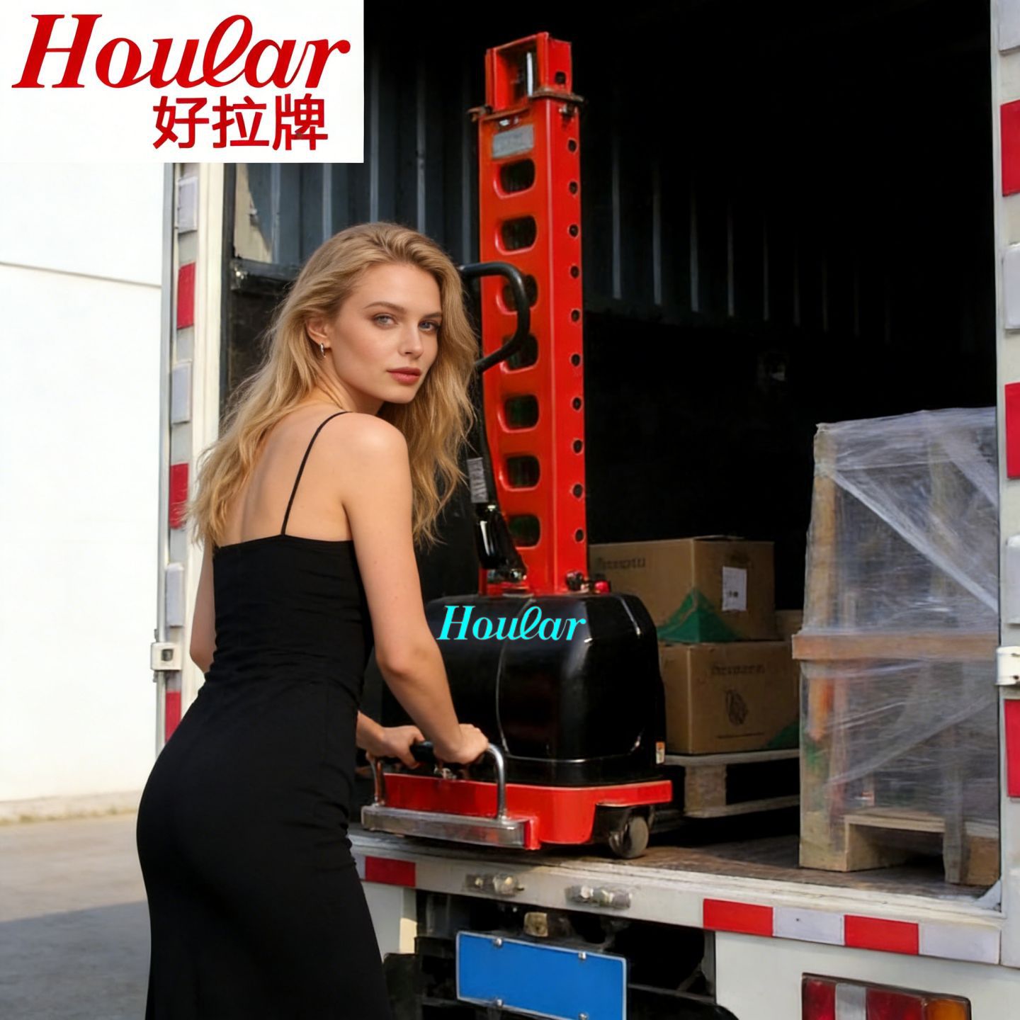 深圳好拉叉车随车走自体登高车SDYG轻便随车便携式装卸货电动叉车