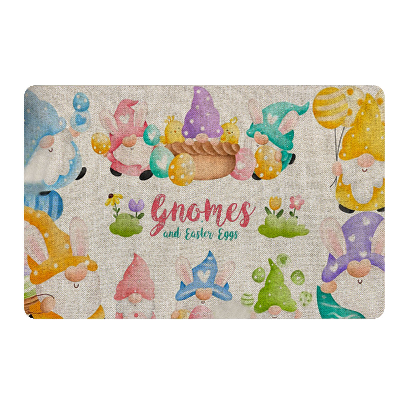 Transfronterizo de Amazon conejo de Pascua alfombra de piso decorativa Flor de camión alfombra de puerta de interior y exterior alfombra de pie de pasillo al por mayor