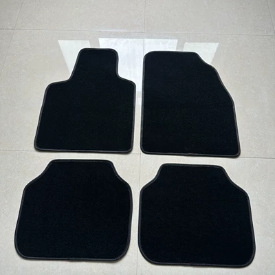 Universal Foot Pad, Floor Mats, Flame Retardant and Wear-Resistant - hard-carpet-black-universal-four-piece-pack