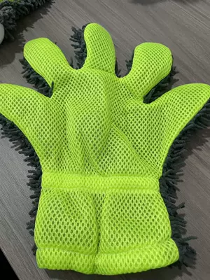Car Cleaning Supplies Double-Sided Coral Car cleaning tools - light-green
