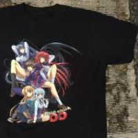 WHO CARE Винтажная энциклопедия High School DxD blacktee Demon College футболка с короткими рукавами DxD