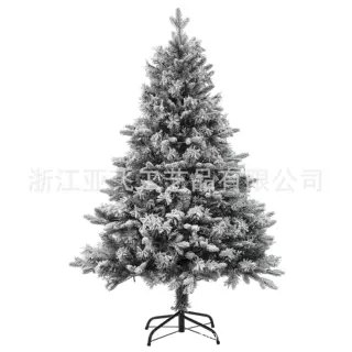 亚飞跨境圣诞树PE/PVC混合植绒树可定制产品尺寸和材质