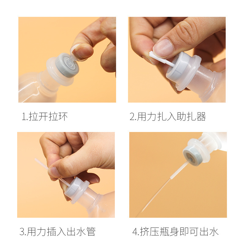 0,9% anillo de tracción estéril solución salina de cloruro de sodio para la cara bordado enjuague nasal enjuague bucal auricular ok espectroscopio especial de belleza