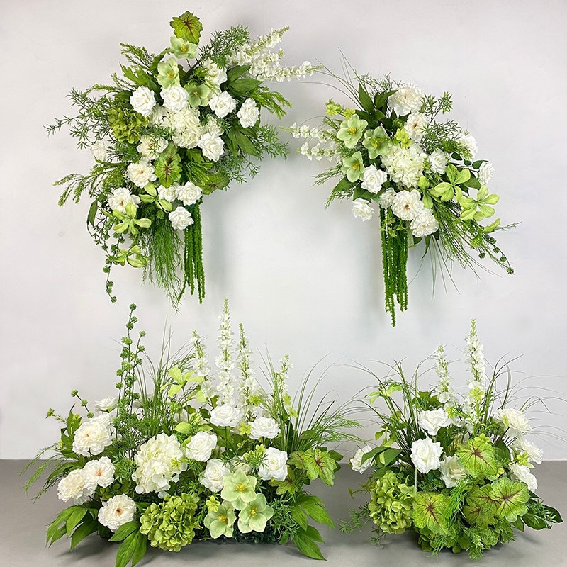 Flor de boda flor de diseño de ventana de diseño de paisaje de escenario de boda flor de moda flor de imitación de jardín de Monet