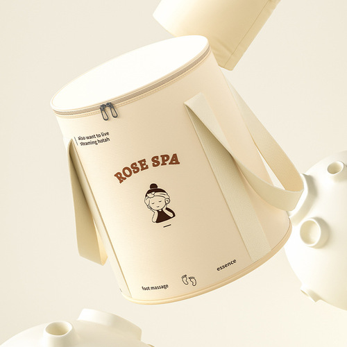New foot bath bucket portable foot bath artifact foldable foot bath bag high and deep over the calf household thermal insulation foot bath bucket