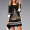 Dress for leisure, 2023, Amazon, European style, suitable for import, city style, with sleeve