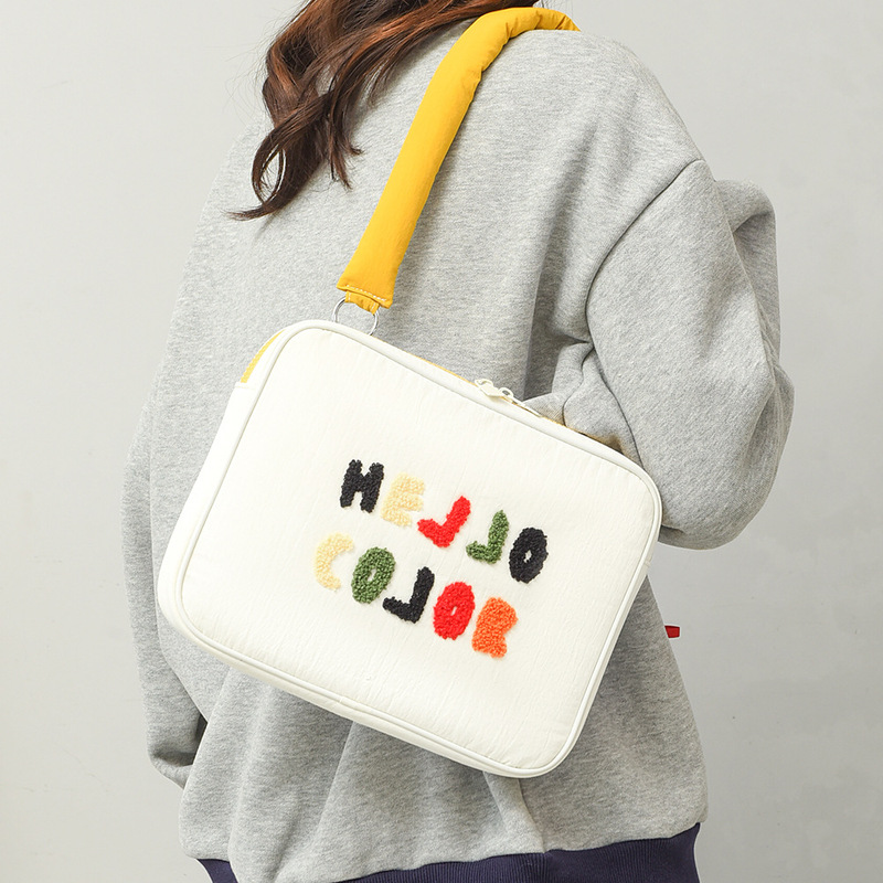 K-Style of High-Looking Liner Bag Iapd Set Towel Embroidery Fashion 10/13/ 15inch Female Notebook Shoulder Computer Bag