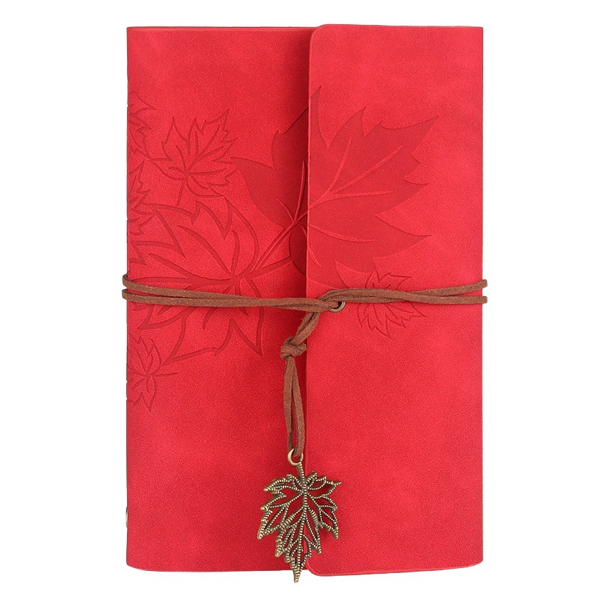 Блокнот с вкладными листами творческий блокнот для чувств кожи дневник кленовый лист ретро ручная книга для печати логотипа